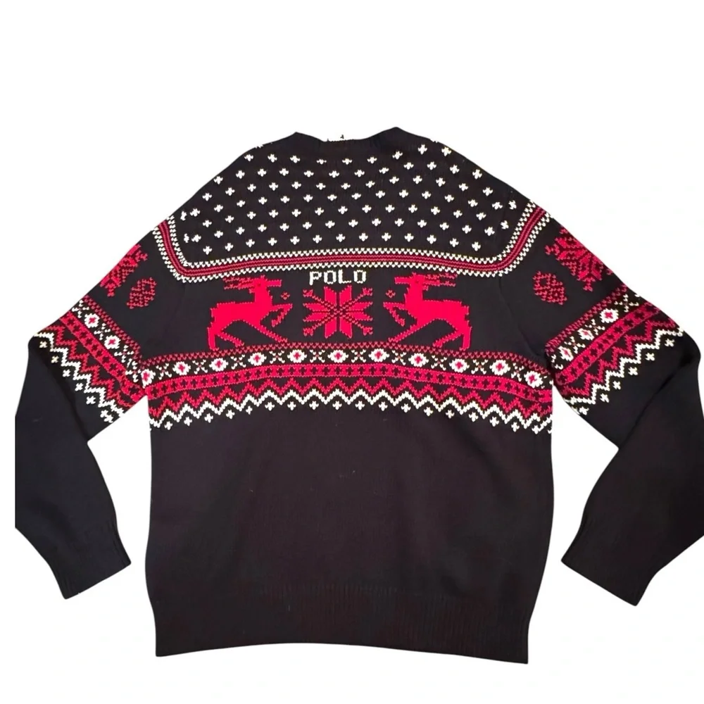 Polo by Ralph Lauren Men’s Reindeer Cotton/Cashmere Sweater NWT